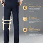 (Achetez-en deux, obtenez la livraison gratuite) Pantalon de costume classique extensible pour homme