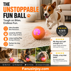 🐾⚽ Balle Intelligente Auto-Rebondissante pour Chiens et Chats – Matériau PC+TPE Sûr, Recharge USB Type-C, Ø52mm – Réduit l'Anxiété et l'Ennui, 2 Couleurs 🐶🐱