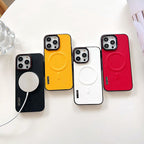 Étui magnétique en cuir pour iPhone