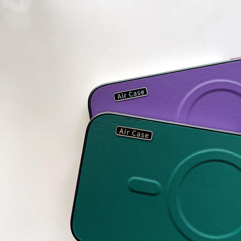 Étui magnétique en cuir pour iPhone