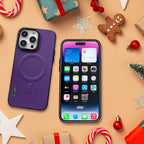 Étui magnétique en cuir pour iPhone