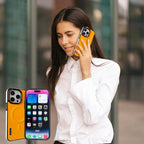 Étui magnétique en cuir pour iPhone