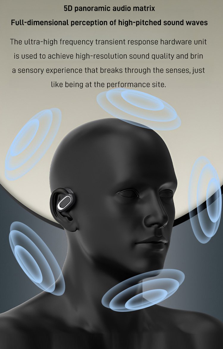 Écouteurs Bluetooth OWS ouverts Surround 3D
