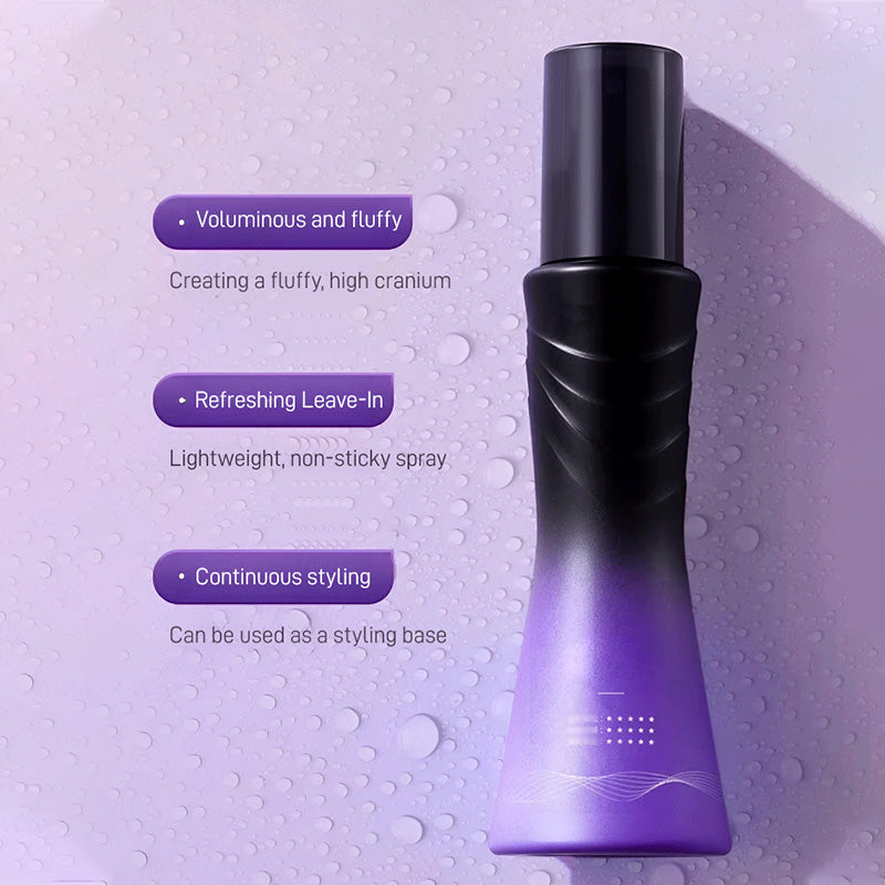 Spray capillaire sans rinçage non collant, volumisant et rafraîchissant