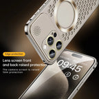 Étui de téléphone en métal avec dissipation de la chaleur, aromathérapie et résistance aux chutes