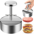 🍔 Presse à Hamburger en Acier Inoxydable 304 – Antiadhésive | Bords Finis | Lavable au Lave-Vaisselle | Diamètres 80-140 mm | Pour Hamburgers Faits Maison & Fêtes 🛡️🔥