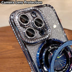 Coque de téléphone magnétique à strass pour iPhone avec support invisible (56 % de réduction)