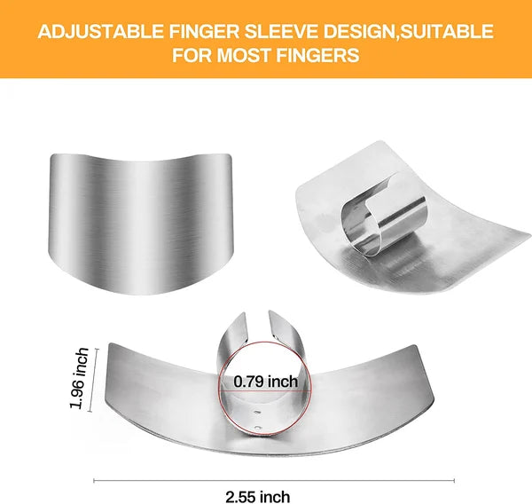 👨‍🍳 Protège-Doigts Anti-Coupures en Acier Inoxydable 🔪✨ - Réglable | Antirouille | Pour Droitier et Gaucher | 1 ou 2 Doigts | Léger & Confortable | 50% DE RÉDUCTION