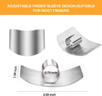 👨‍🍳 Protège-Doigts Anti-Coupures en Acier Inoxydable 🔪✨ - Réglable | Antirouille | Pour Droitier et Gaucher | 1 ou 2 Doigts | Léger & Confortable | 50% DE RÉDUCTION