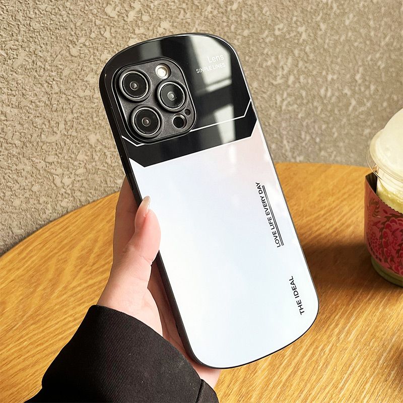 Coque de téléphone en verre dégradé pour iPhone