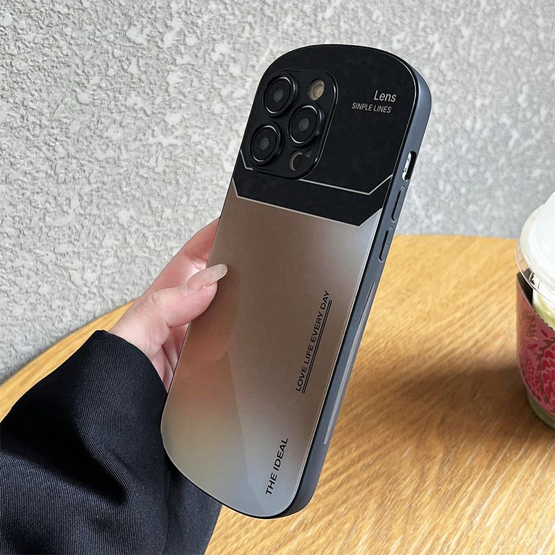 Coque de téléphone en verre dégradé pour iPhone