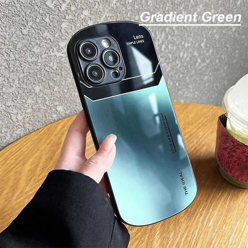 Coque de téléphone en verre dégradé pour iPhone