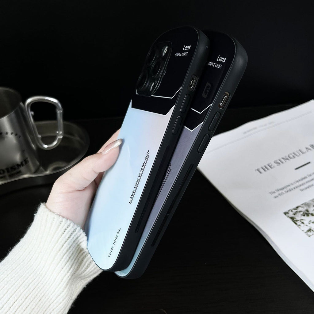 Coque de téléphone en verre dégradé pour iPhone
