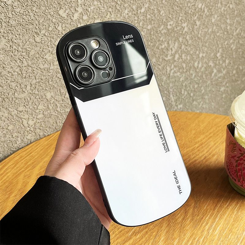 Coque de téléphone en verre dégradé pour iPhone