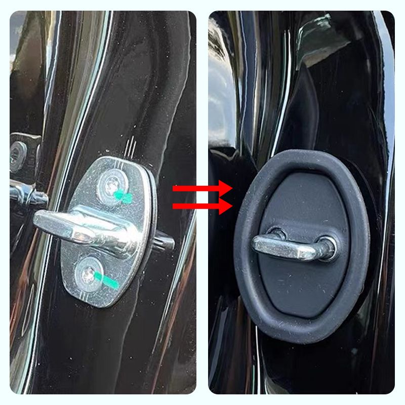 🔥Couvercle en silicone pour serrure de portière de voiture - Coussinet insonorisant
