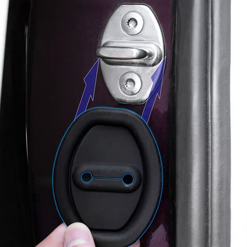 🔥Couvercle en silicone pour serrure de portière de voiture - Coussinet insonorisant