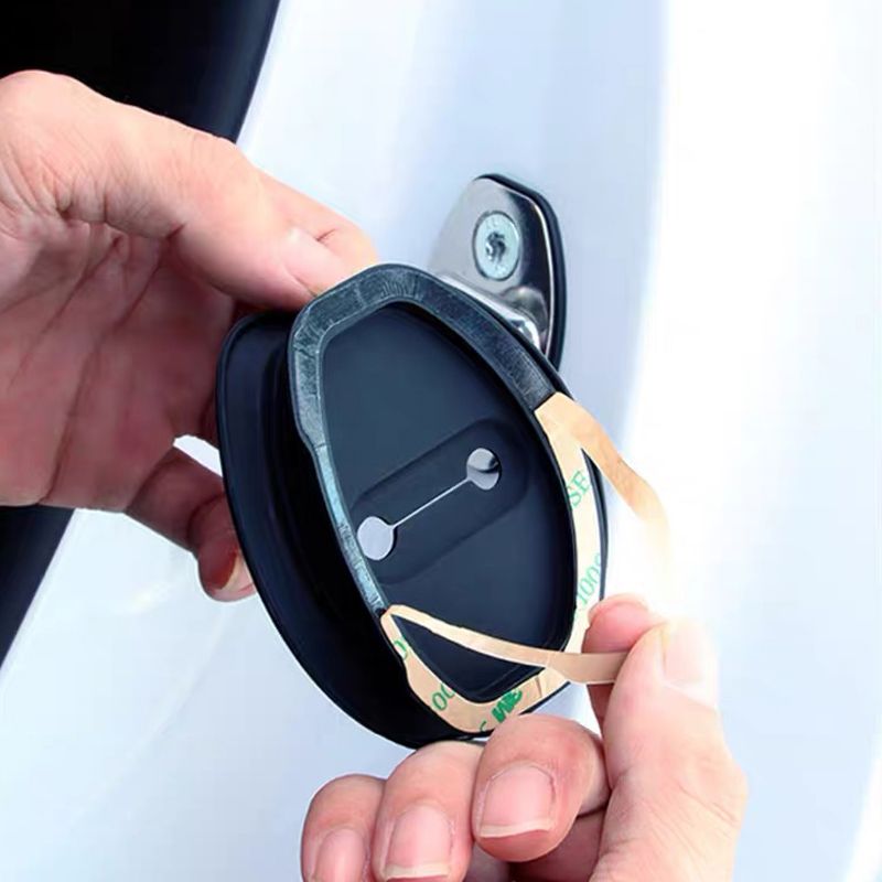 🔥Couvercle en silicone pour serrure de portière de voiture - Coussinet insonorisant