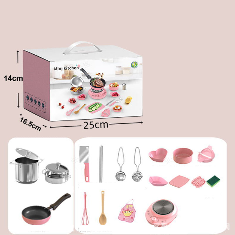 [Meilleur cadeau pour les enfants] Jouets de cuisine miniatures pour enfants - Ensemble de 22 pièces