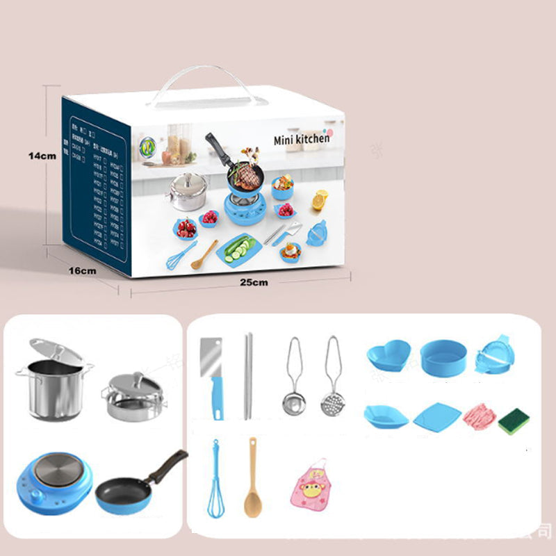 [Meilleur cadeau pour les enfants] Jouets de cuisine miniatures pour enfants - Ensemble de 22 pièces
