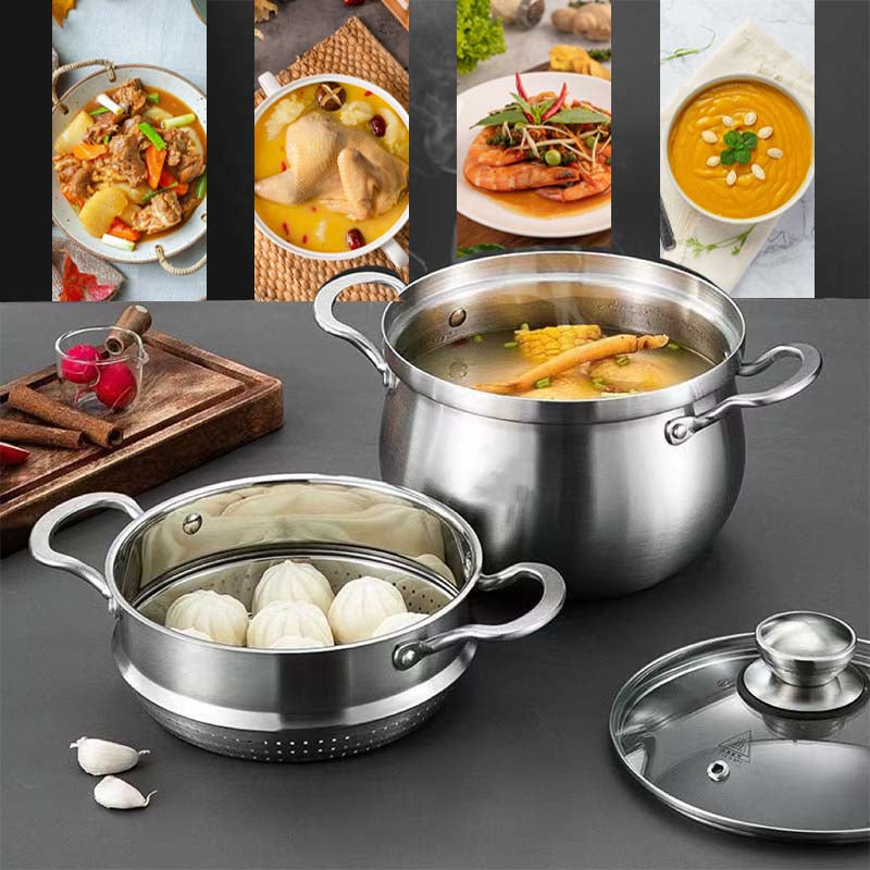 Autocuiseur vapeur en acier inoxydable grande capacité polyvalent