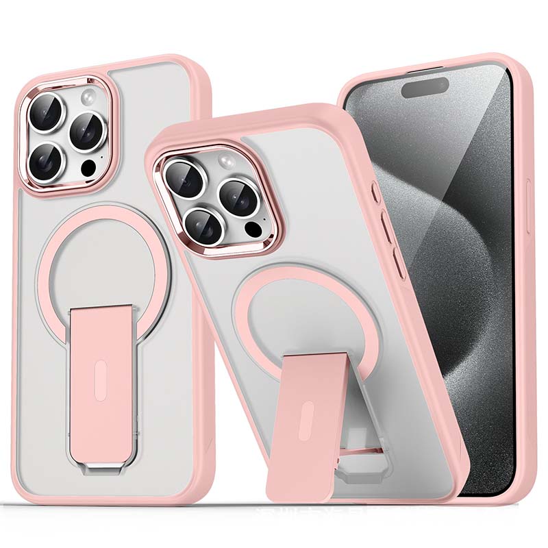 Coque Magnétique Antichoc avec Support pour iPhone Séries 15-11