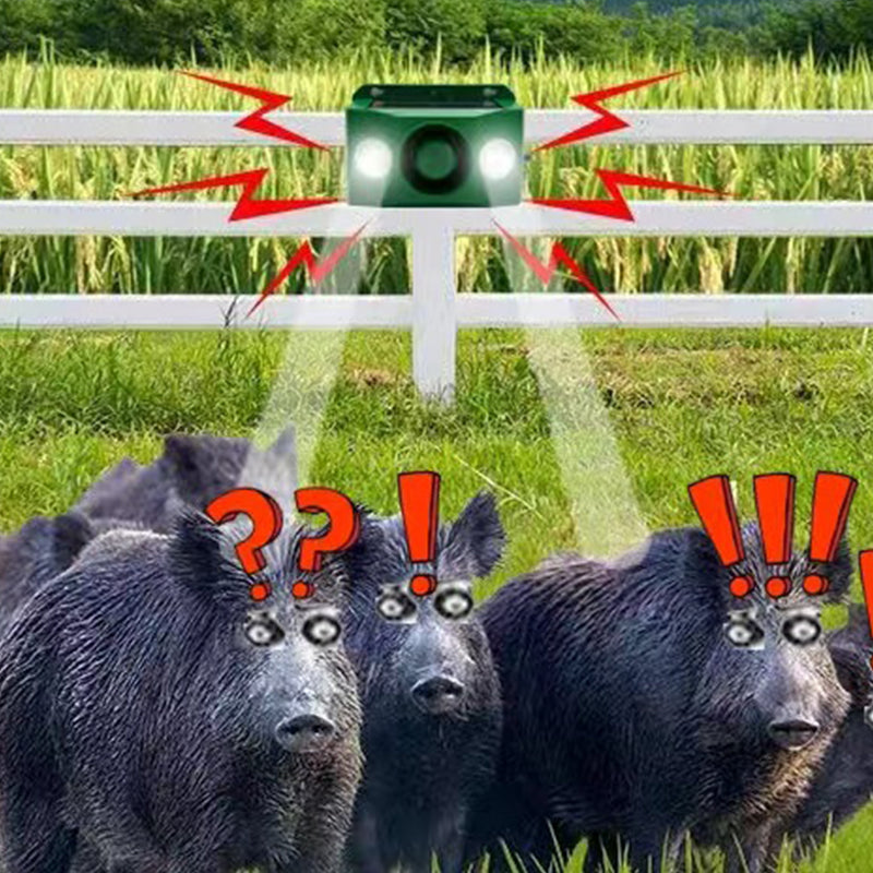Solar Animal Repellent Warning Lights That Make a Loud Noise