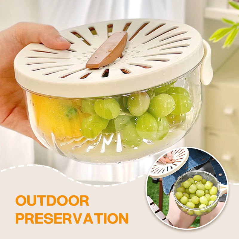 Multi-purpose colander basket with lid🥗.