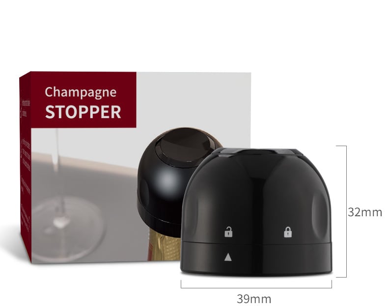 🍷 Bouchons Hermétiques en Silicone pour Vin, Champagne & Bière – Fermeture Rotative, Conservation des Bulles, Silicone Alimentaire ABS – Idée Cadeau 🎁🥂
