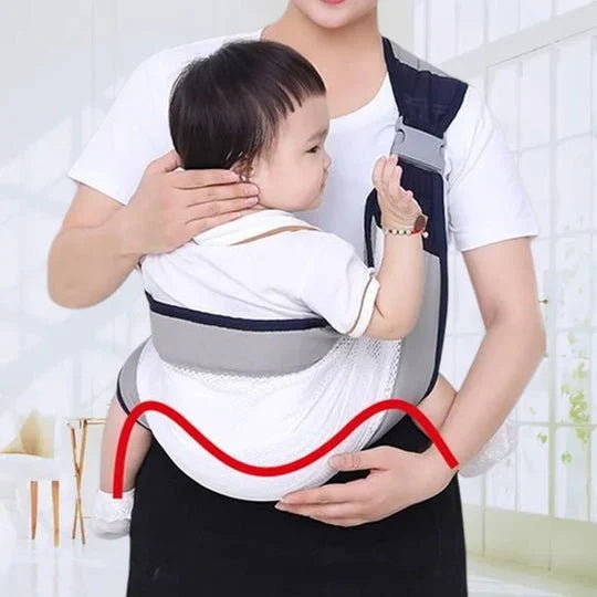 👶🌿 Porte-bébé Léger – Coton + Maille 3D Respirante, 4 Positions, Soutien du Cou, 0-36 Mois, Max 20kg – 3 Couleurs 💚✨