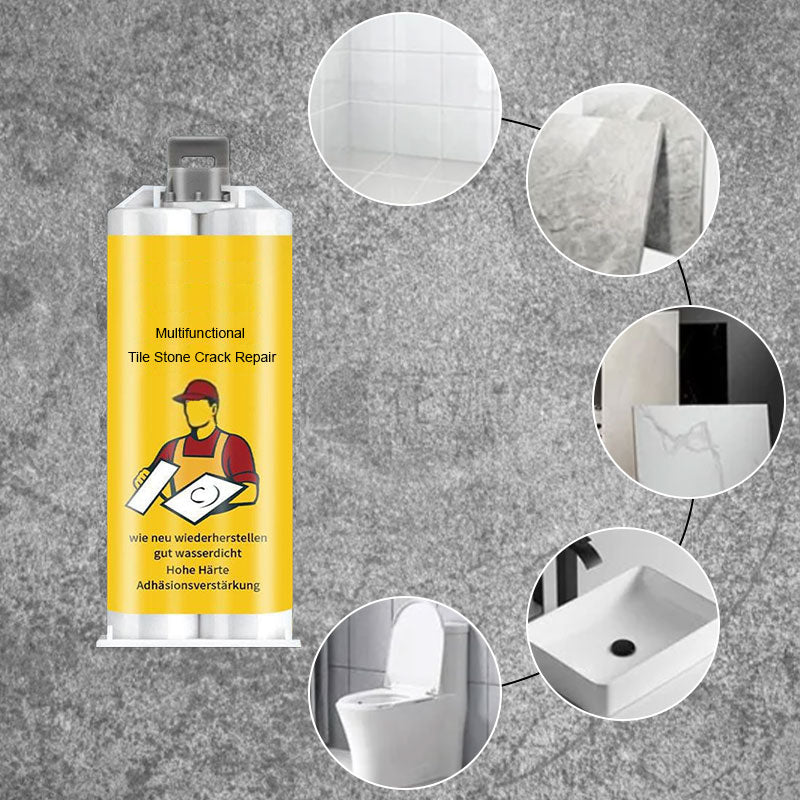 Kit de réparation multifonctionnel pour fissures de carrelage et de pierre