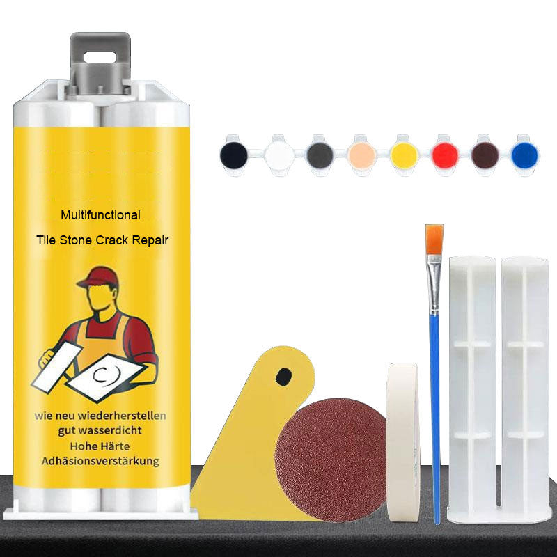 Kit de réparation multifonctionnel pour fissures de carrelage et de pierre