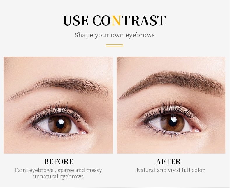 🔥ACHETEZ-EN 1, OBTENEZ-EN 1 GRATUIT🎉 2 PIÈCES🎁Crayon à Sourcils Imperméable 3D de Haute Qualité à Pointe 4 Dents Effet Tatouage