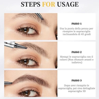 🔥ACHETEZ-EN 1, OBTENEZ-EN 1 GRATUIT🎉 2 PIÈCES🎁Crayon à Sourcils Imperméable 3D de Haute Qualité à Pointe 4 Dents Effet Tatouage