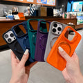 Étui magnétique en silicone avec support d'objectif invisible