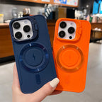 Étui magnétique en silicone avec support d'objectif invisible