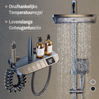 🛀 Ensemble de Douche Intelligent de Luxe à Température Constante ✨🌡️ - Affichage Numérique | Anti-Brûlure | Haute Pression | Noir & Gris | 2 Versions | 50% DE RÉDUCTION