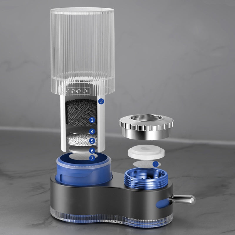 Filtre à eau universel pour robinet, détachable et lavable pour usage domestique