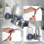 Filtre à eau universel pour robinet, détachable et lavable pour usage domestique