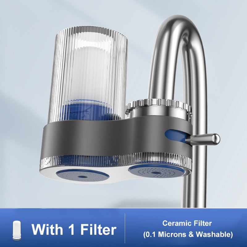Filtre à eau universel pour robinet, détachable et lavable pour usage domestique