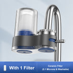Filtre à eau universel pour robinet, détachable et lavable pour usage domestique