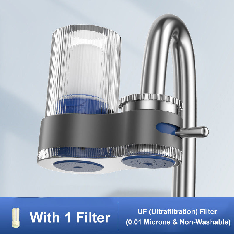 Filtre à eau universel pour robinet, détachable et lavable pour usage domestique