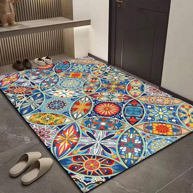 💥Tapis de sol géométrique bohème pour l'entrée