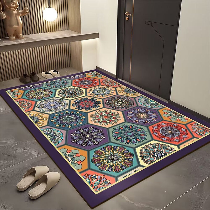 💥Tapis de sol géométrique bohème pour l'entrée