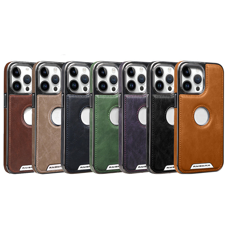 Étui en cuir de luxe pour iPhone