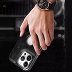 Étui en cuir de luxe pour iPhone
