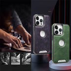 Étui en cuir de luxe pour iPhone