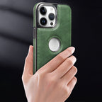 Étui en cuir de luxe pour iPhone