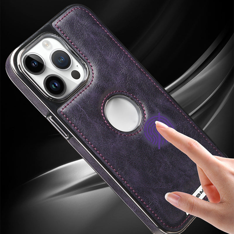 Étui en cuir de luxe pour iPhone