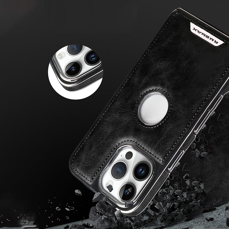 Étui en cuir de luxe pour iPhone