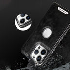 Étui en cuir de luxe pour iPhone
